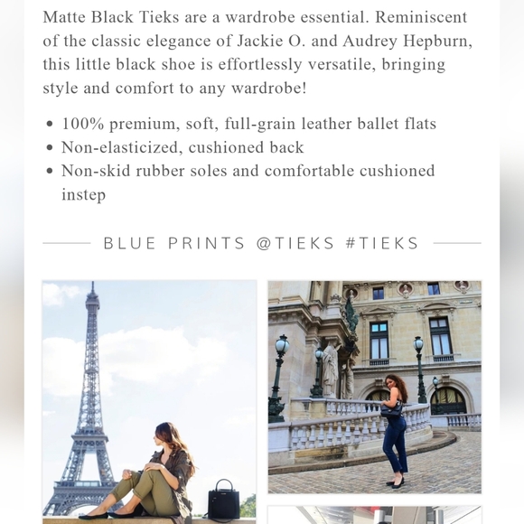 TIEKS by Gavreli Matte Black Super Cute Size 6 VGUC - Picture 2 of 12